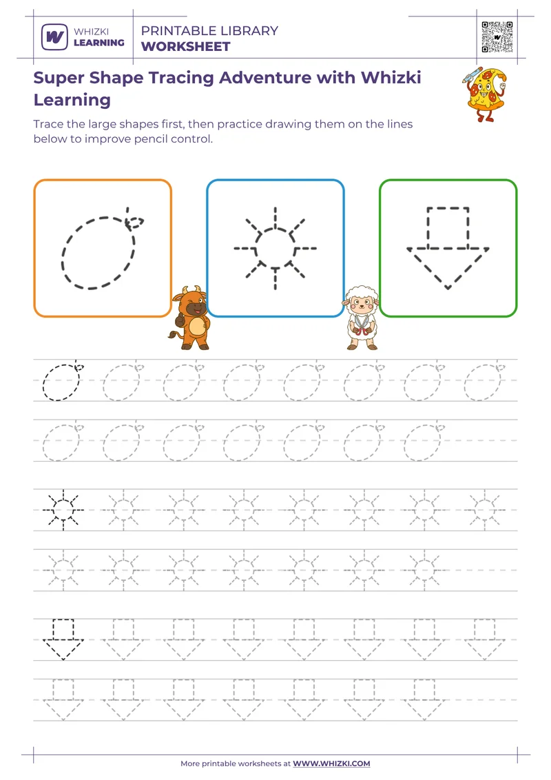 Super Shape Tracing Adventure with Whizki Learning