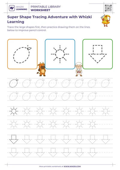 Super Shape Tracing Adventure with Whizki Learning