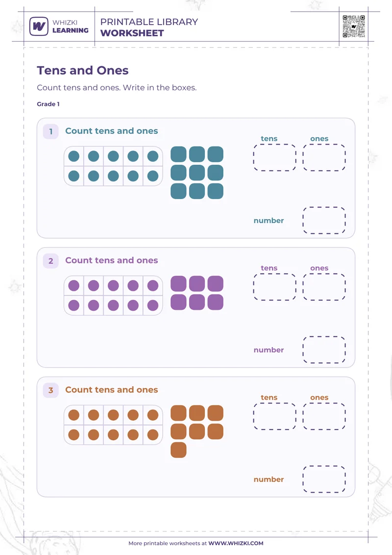 Tens and Ones Worksheet