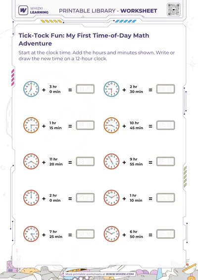 Tick-Tock Fun: My First Time-of-Day Math Adventure