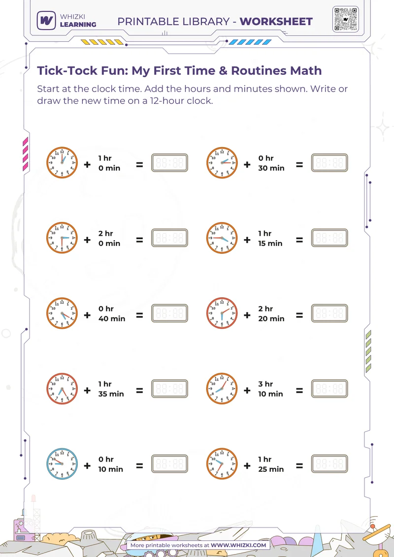 Tick-Tock Fun: My First Time & Routines Math
