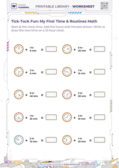 Tick-Tock Fun: My First Time & Routines Math