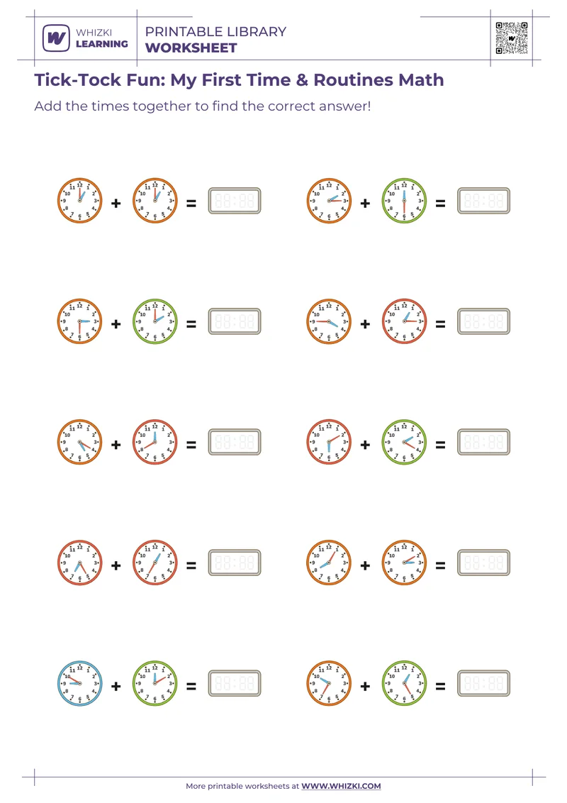 Tick-Tock Fun: My First Time & Routines Math