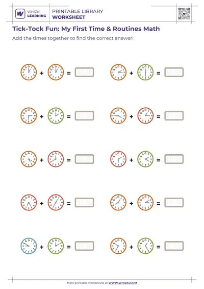 Tick-Tock Fun: My First Time & Routines Math