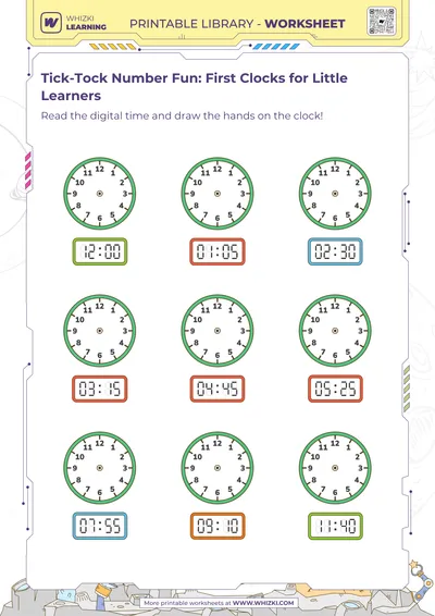 Tick-Tock Number Fun: First Clocks for Little Learners