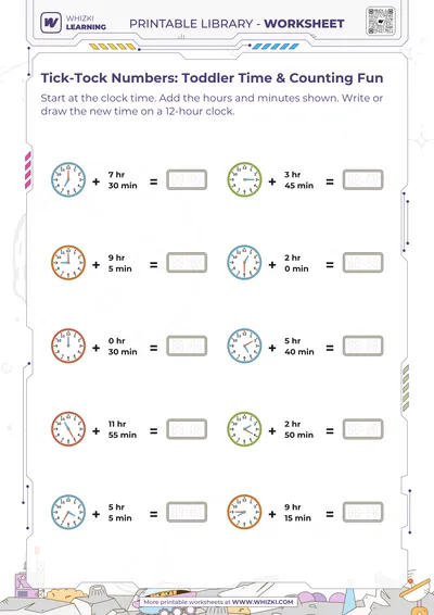 Tick-Tock Numbers: Toddler Time & Counting Fun