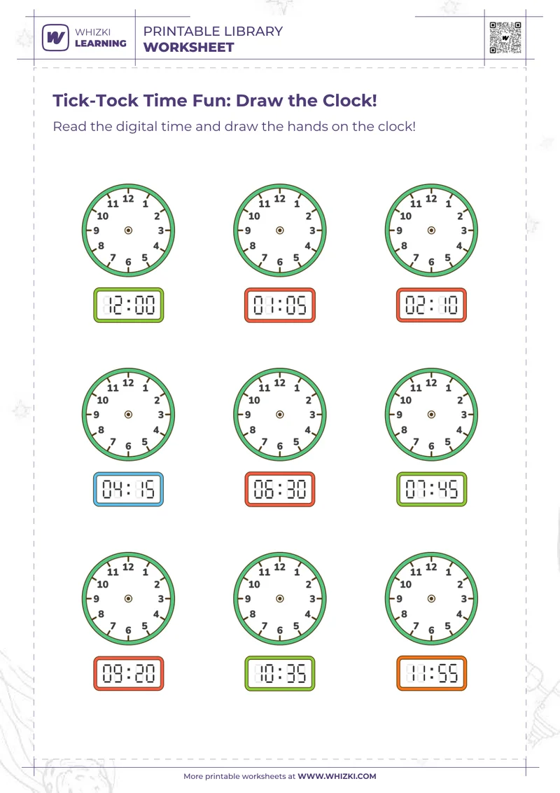 Tick-Tock Time Fun: Draw the Clock!
