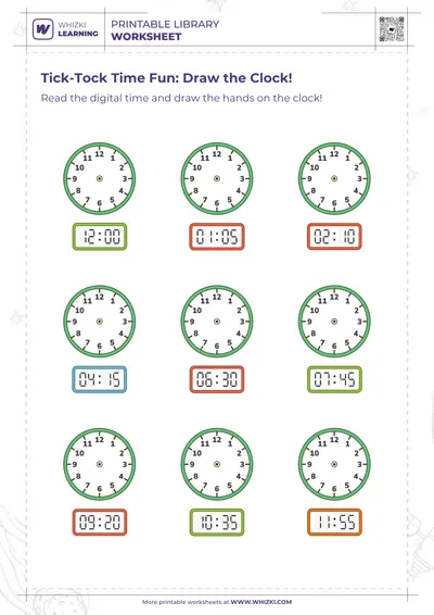 Tick-Tock Time Fun: Draw the Clock!