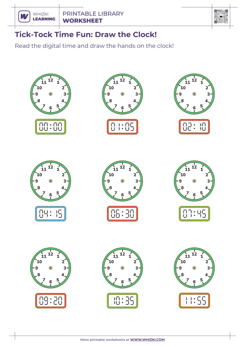 Tick-Tock Time Fun: Draw the Clock!