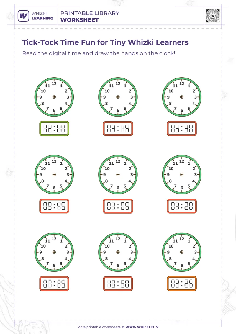 Tick-Tock Time Fun for Tiny Whizki Learners