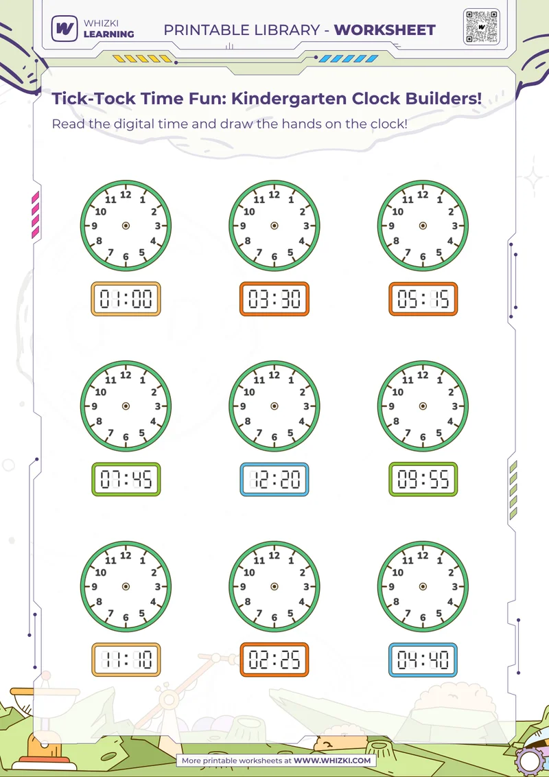 Tick-Tock Time Fun: Kindergarten Clock Builders!