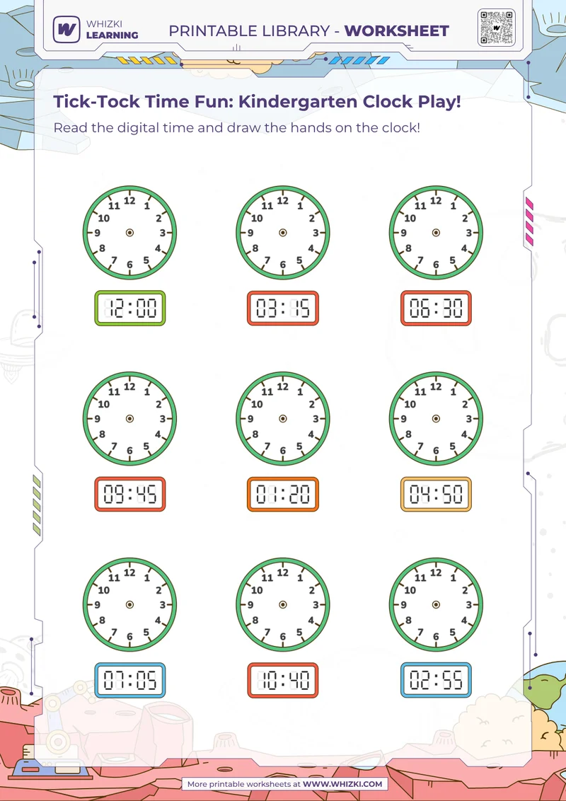 Tick-Tock Time Fun: Kindergarten Clock Play!