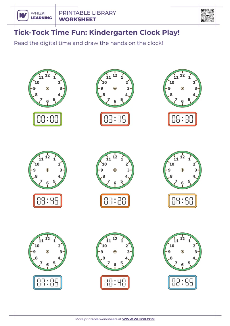 Tick-Tock Time Fun: Kindergarten Clock Play!
