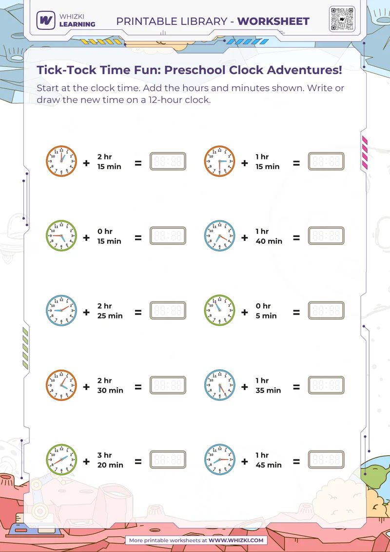 Tick-Tock Time Fun: Preschool Clock Adventures!