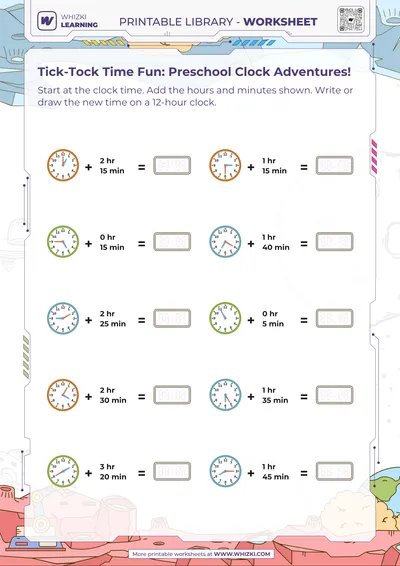 Tick-Tock Time Fun: Preschool Clock Adventures!