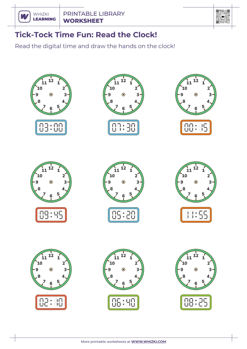 Tick-Tock Time Fun: Read the Clock!