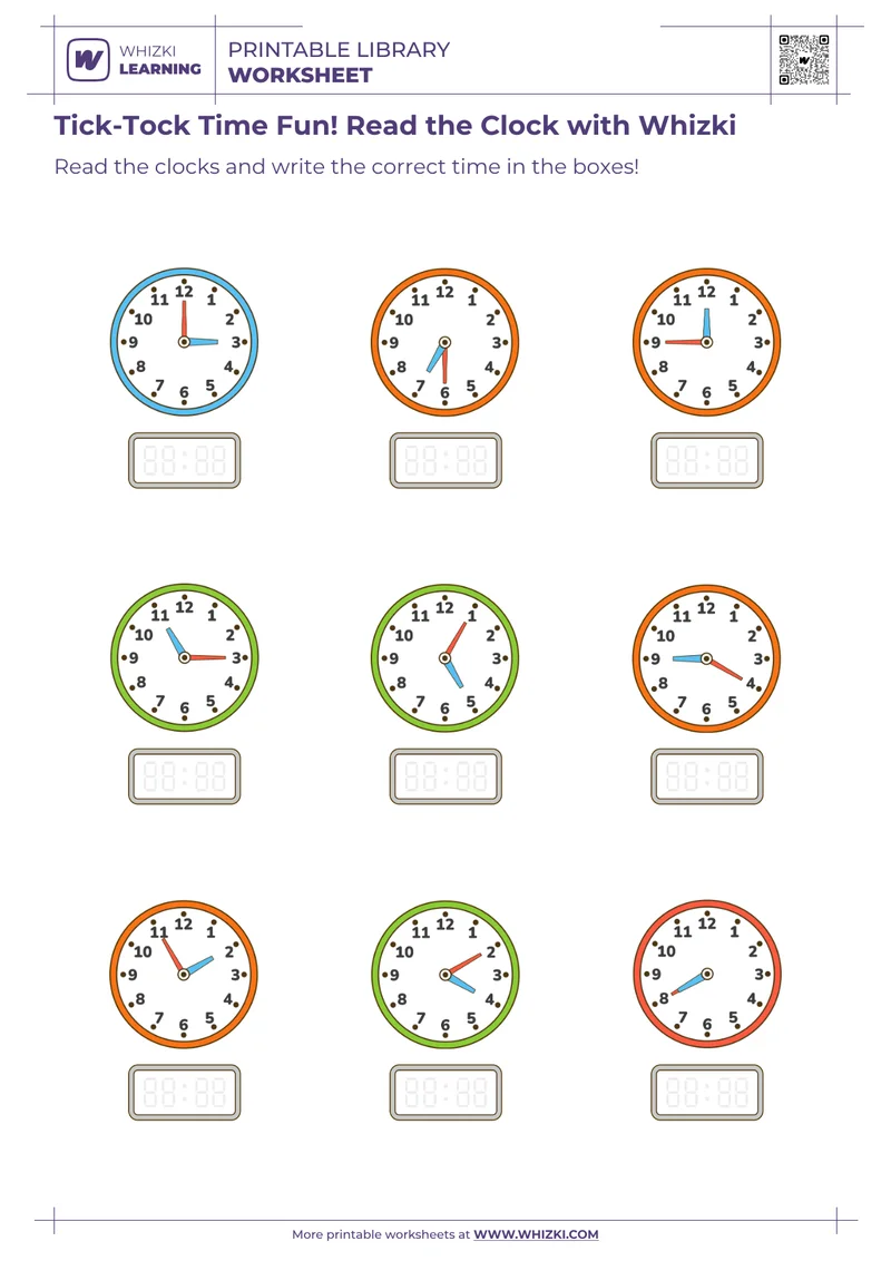 Tick-Tock Time Fun! Read the Clock with Whizki