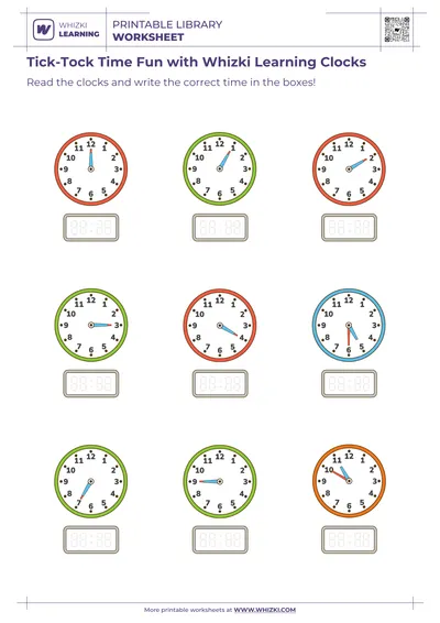 Tick-Tock Time Fun with Whizki Learning Clocks