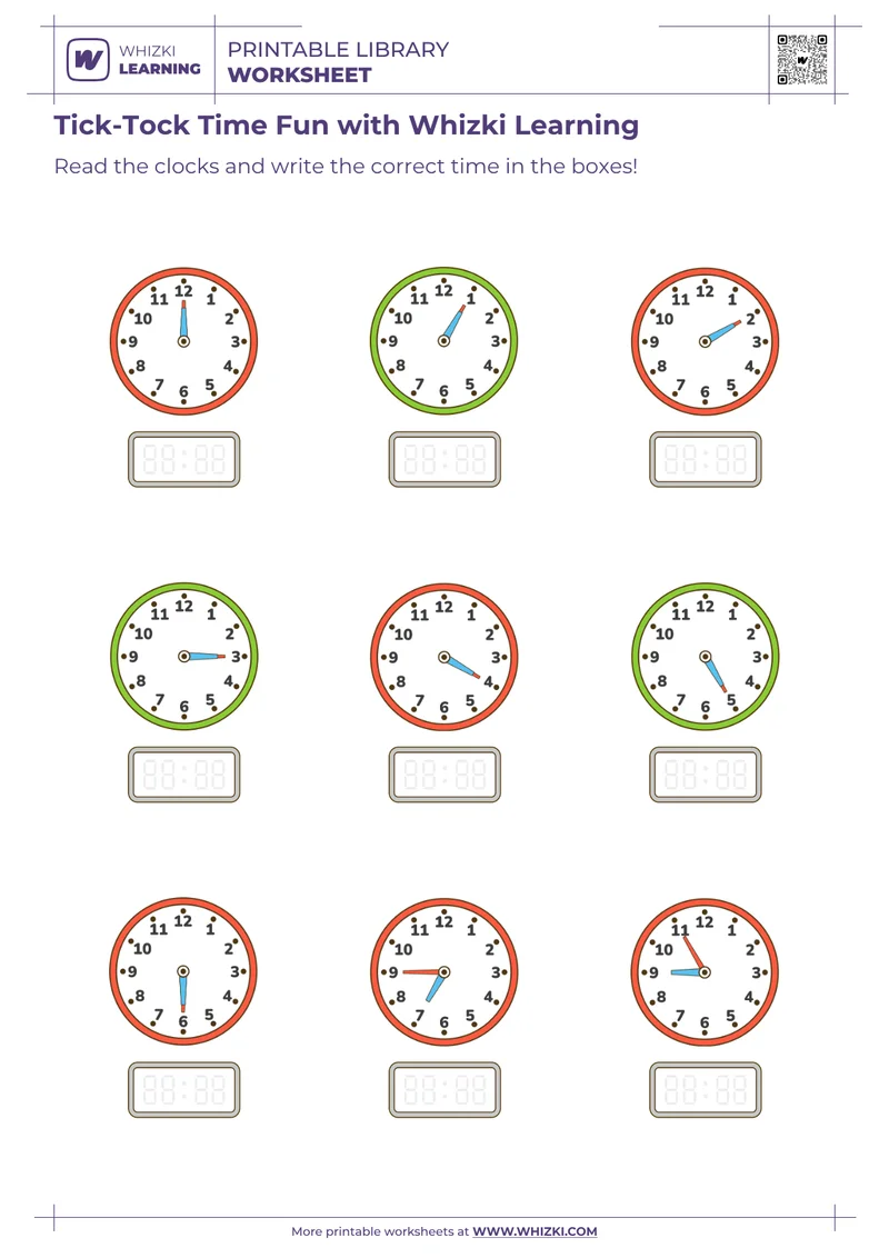 Tick-Tock Time Fun with Whizki Learning