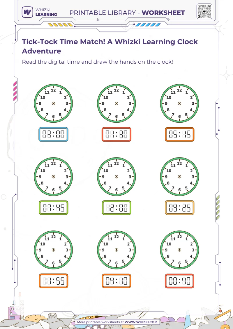 Tick-Tock Time Match! A Whizki Learning Clock Adventure