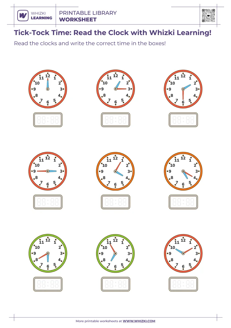 Tick-Tock Time: Read the Clock with Whizki Learning!