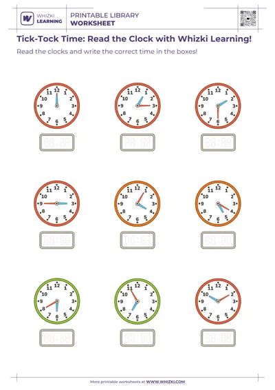 Tick-Tock Time: Read the Clock with Whizki Learning!