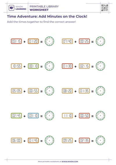 Time Adventure: Add Minutes on the Clock!