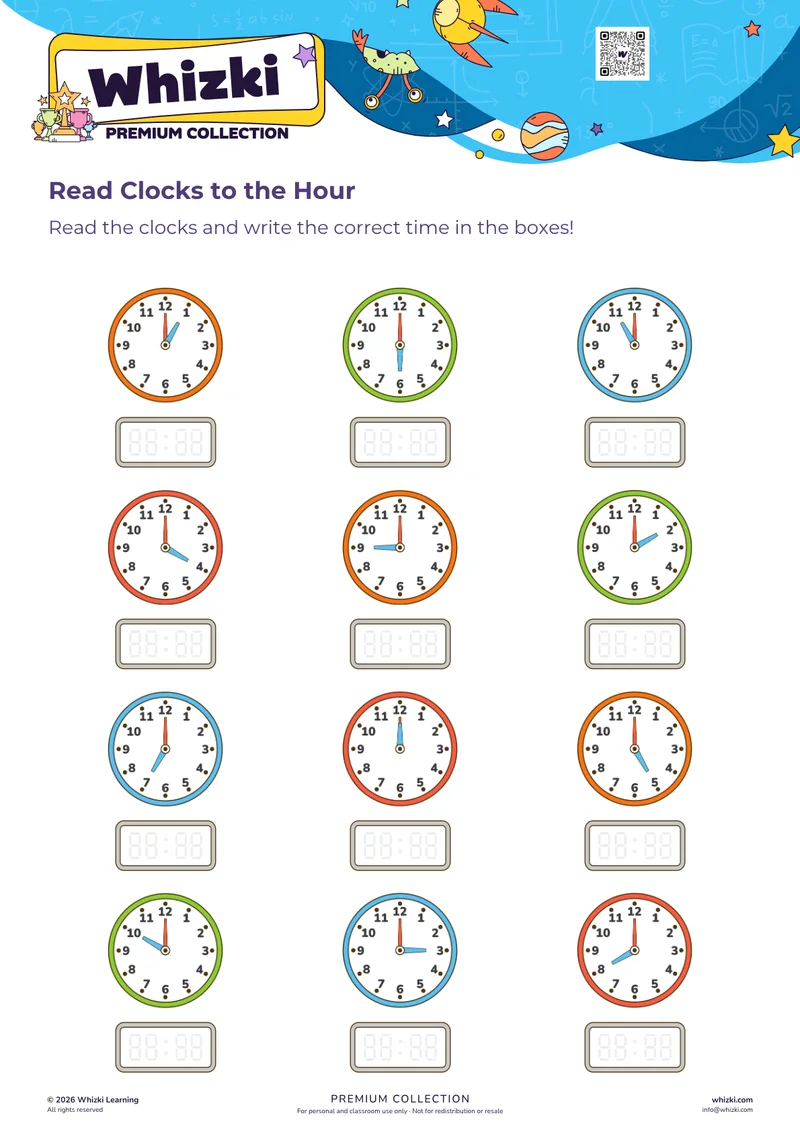 Read Clocks to the Hour