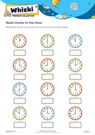 Read Clocks to the Hour