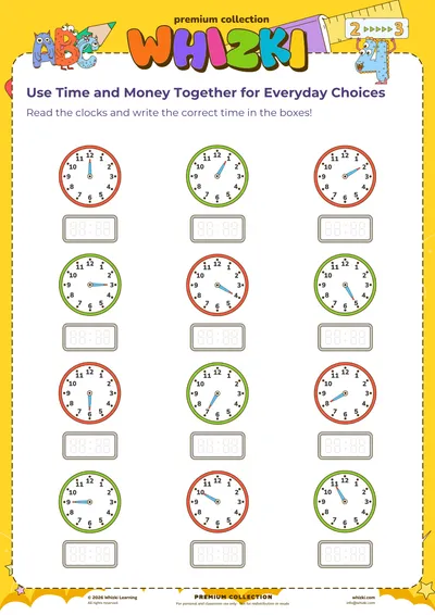 Use Time and Money Together for Everyday Choices