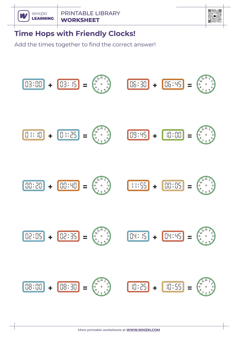 Time Hops with Friendly Clocks!