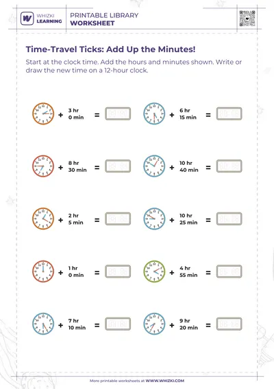 Time-Travel Ticks: Add Up the Minutes!