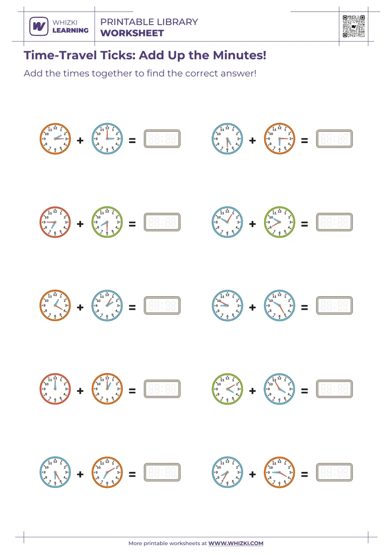 Time-Travel Ticks: Add Up the Minutes!