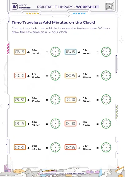 Time Travelers: Add Minutes on the Clock!