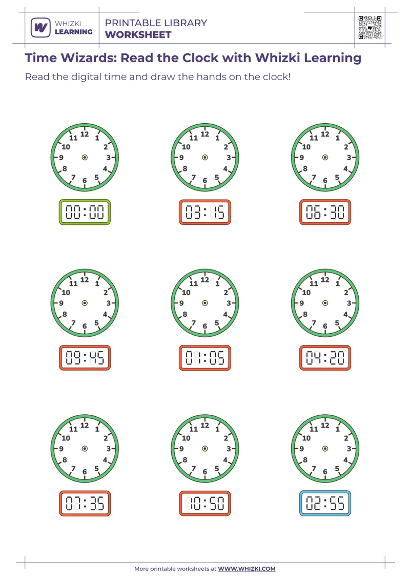 Time Wizards: Read the Clock with Whizki Learning