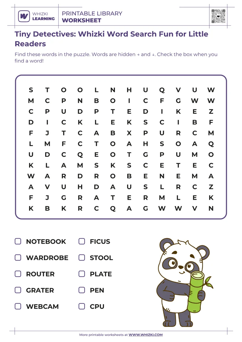 Tiny Detectives: Whizki Word Search Fun for Little Readers