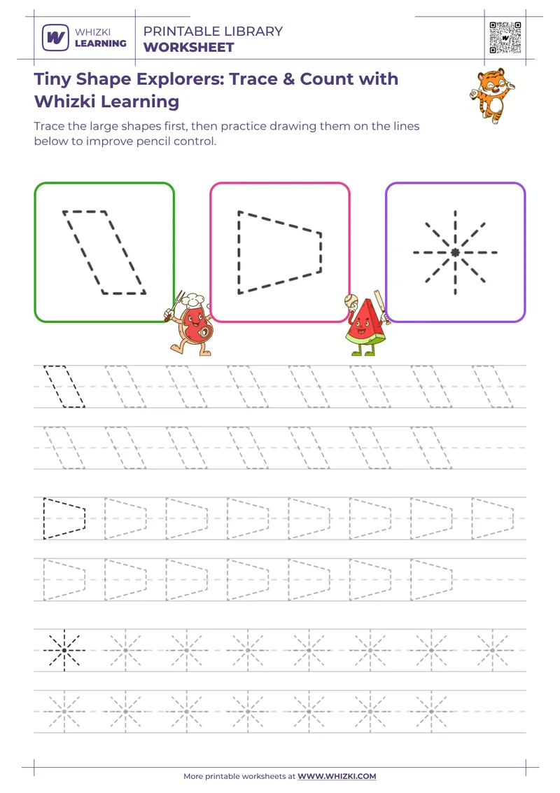 Tiny Shape Explorers: Trace & Count with Whizki Learning