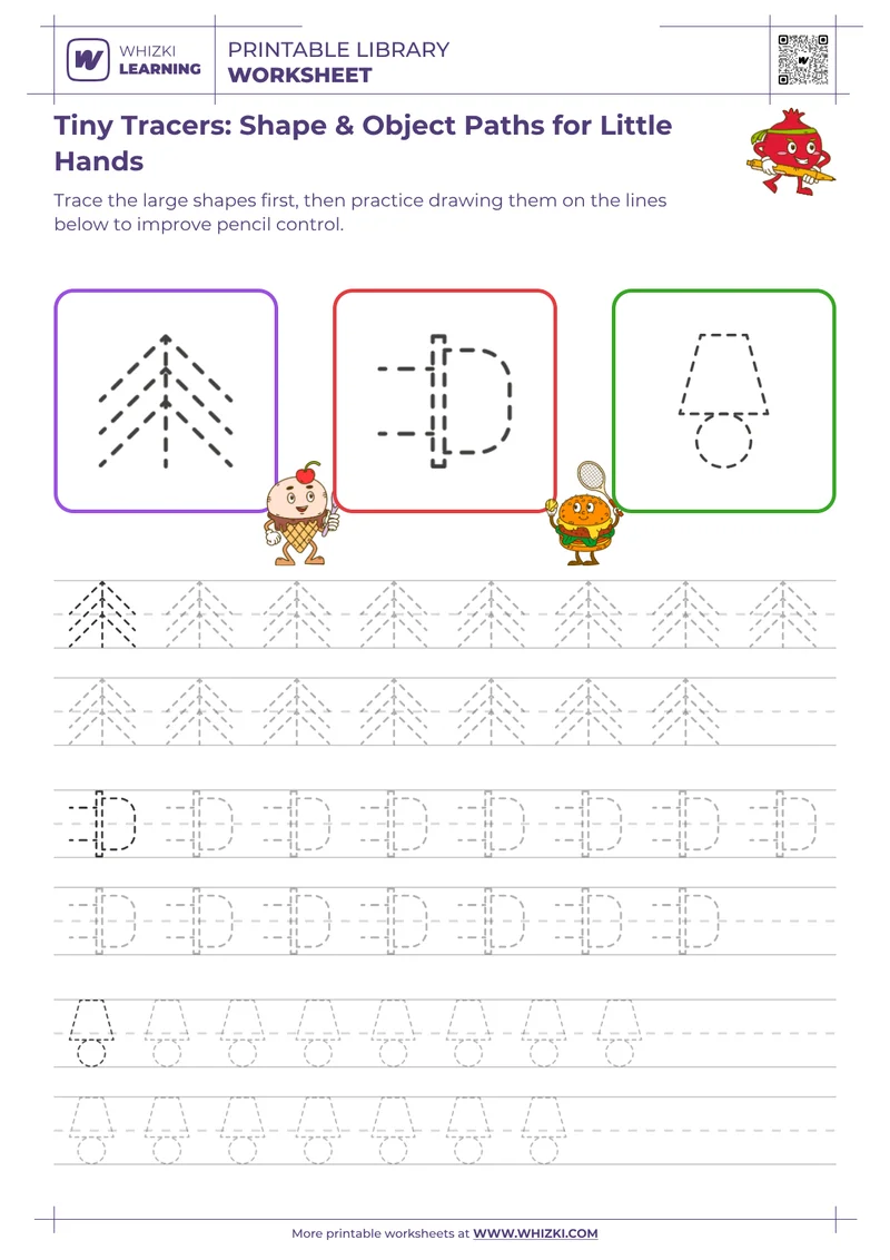 Tiny Tracers: Shape & Object Paths for Little Hands