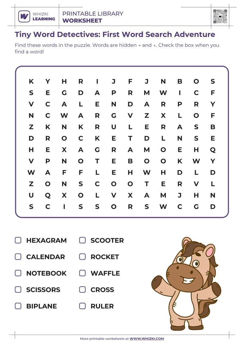 Tiny Word Detectives: First Word Search Adventure