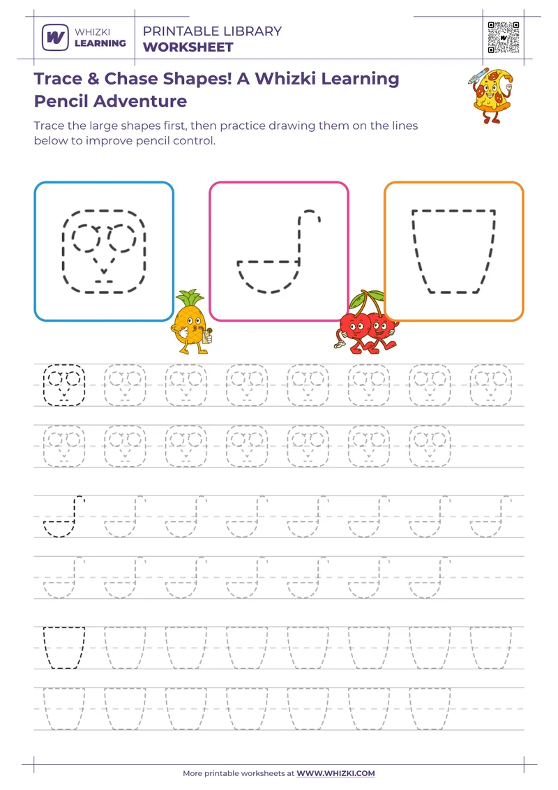 Trace & Chase Shapes! A Whizki Learning Pencil Adventure