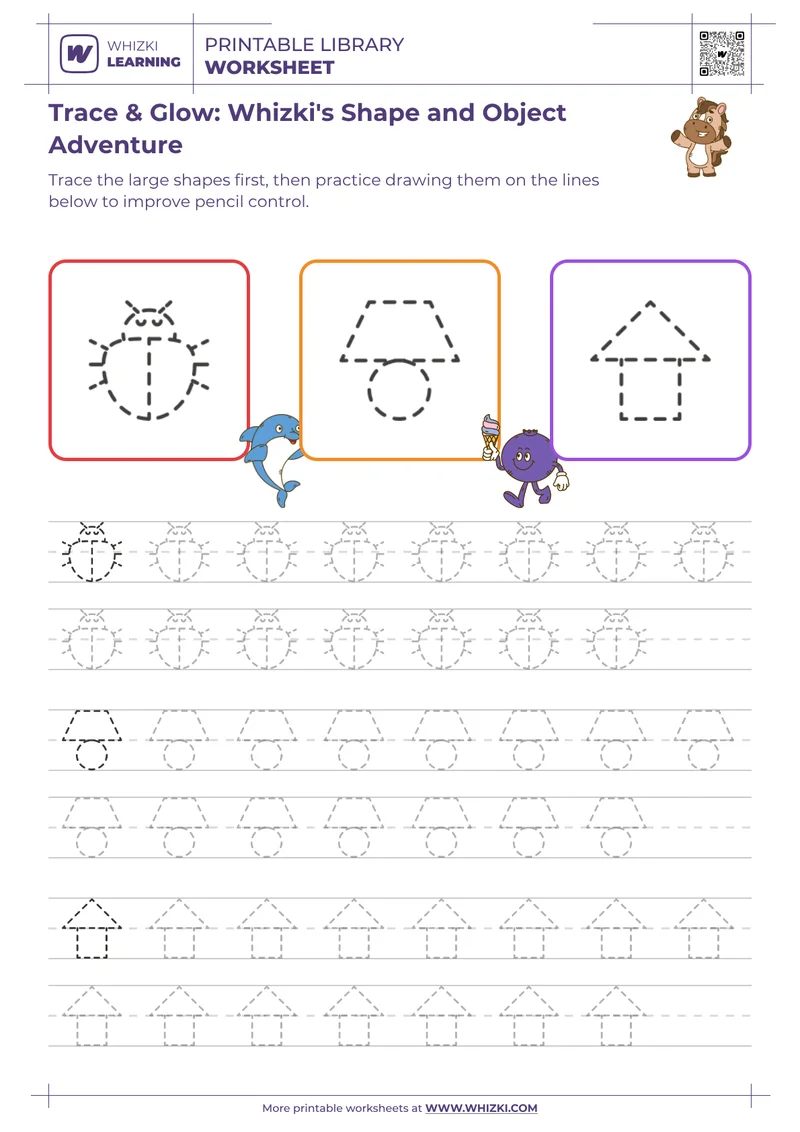 Trace & Glow: Whizki's Shape and Object Adventure