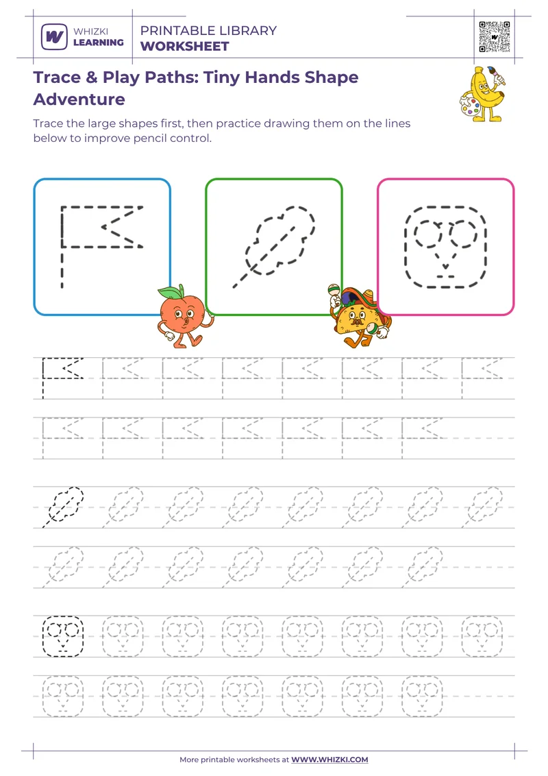 Trace & Play Paths: Tiny Hands Shape Adventure