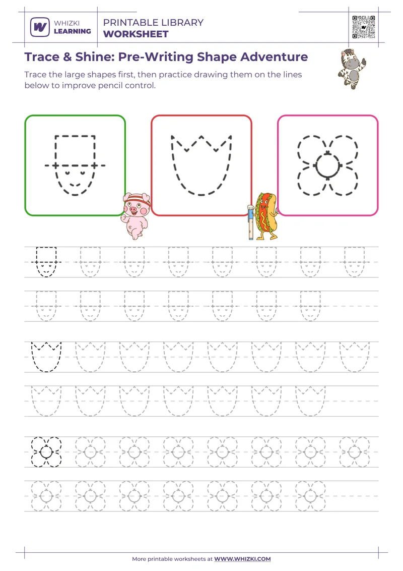 Trace & Shine: Pre-Writing Shape Adventure