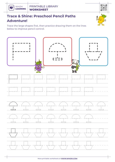 Trace & Shine: Preschool Pencil Paths Adventure!