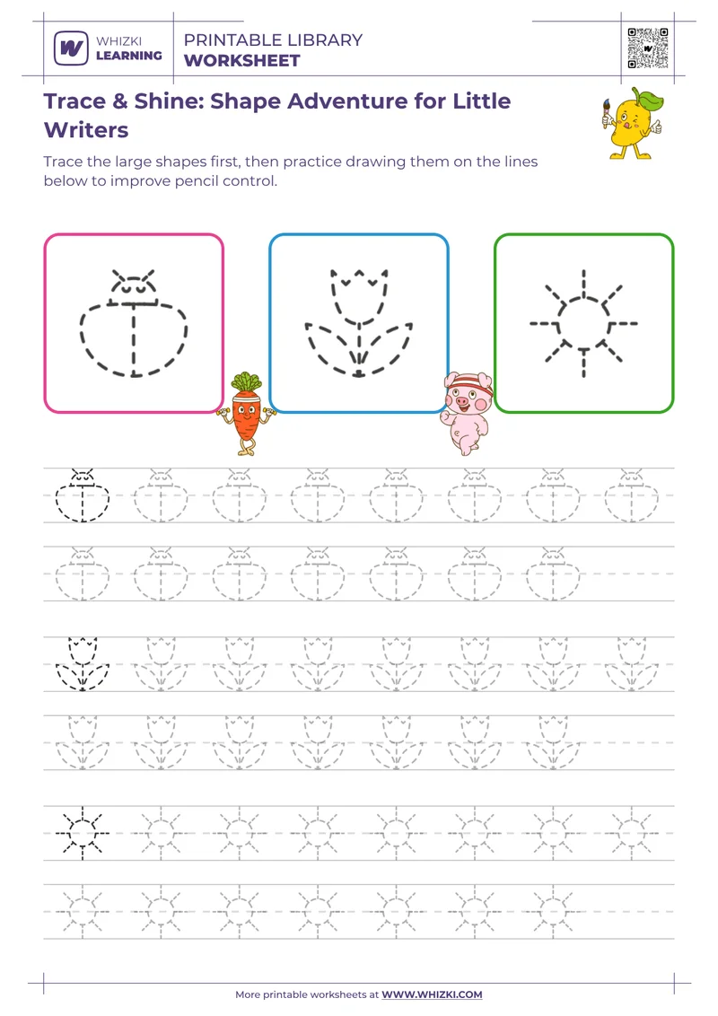 Trace & Shine: Shape Adventure for Little Writers