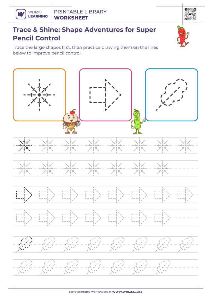 Trace & Shine: Shape Adventures for Super Pencil Control