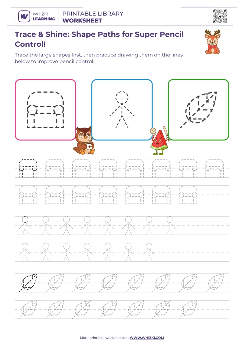 Trace & Shine: Shape Paths for Super Pencil Control!