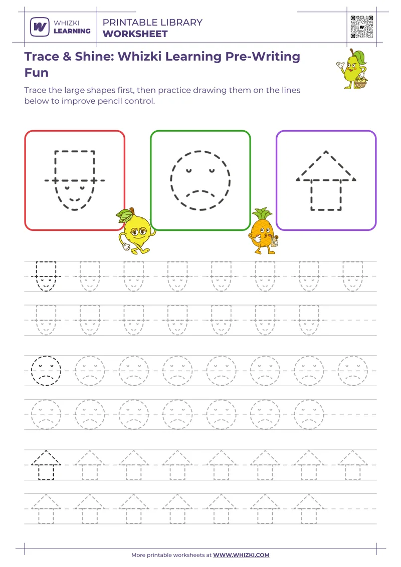 Trace & Shine: Whizki Learning Pre-Writing Fun