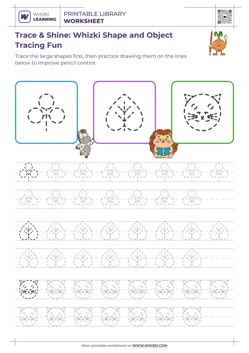 Trace & Shine: Whizki Shape and Object Tracing Fun