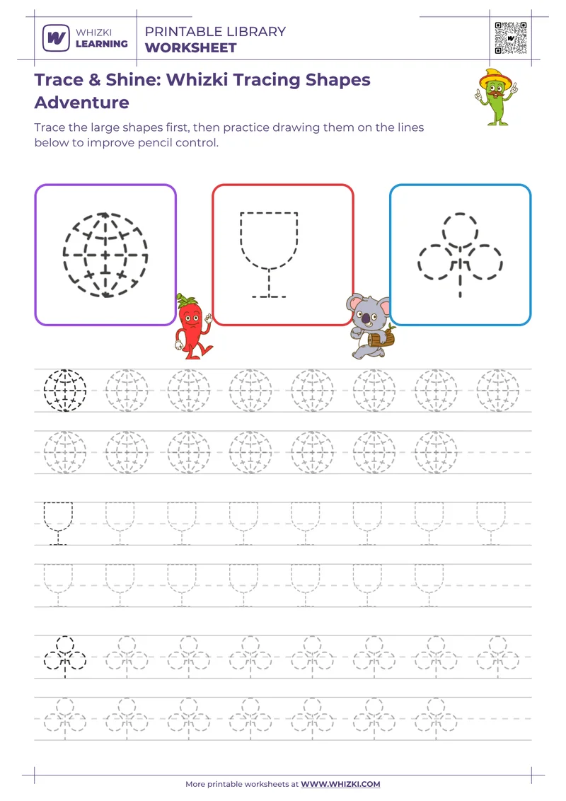 Trace & Shine: Whizki Tracing Shapes Adventure